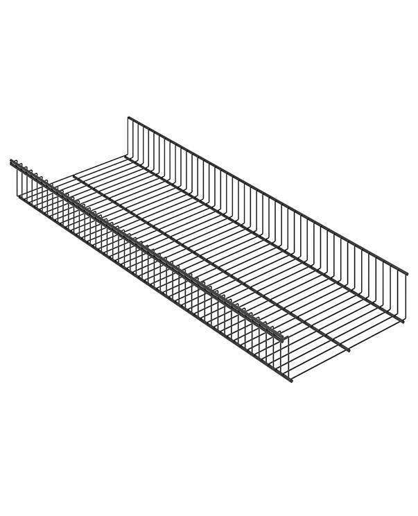 Полка-корзина ПРАКТИК Home GSb 90х30 графит